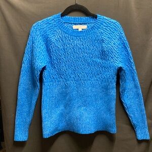 Loft Woman’s cable knit crewneck sweater - M